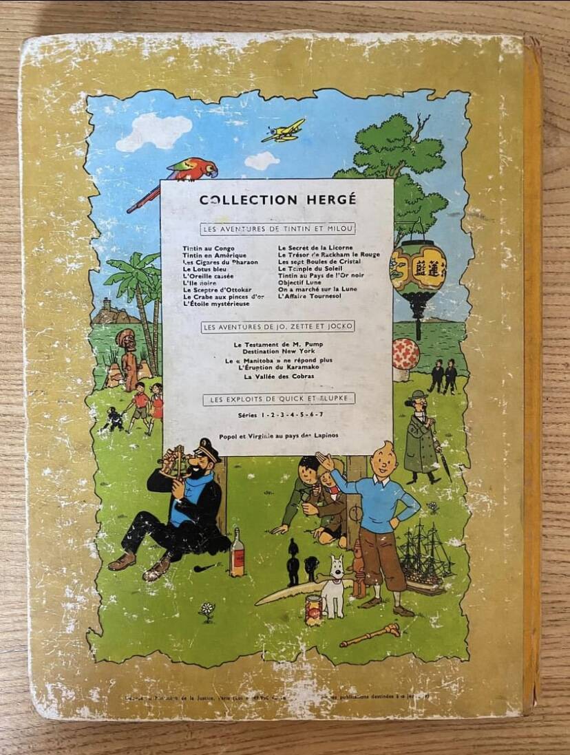 Plexiglas frame with original comic book