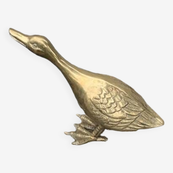Vintage gilded brass duck 1960/70
