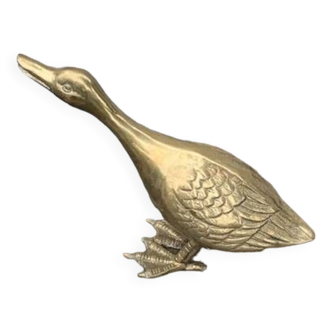 Vintage gilded brass duck 1960/70