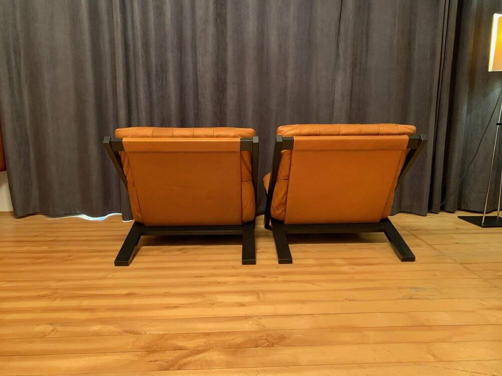 Set of armchairs by Ueli Berger, de Sede, Switzerland, 1970s