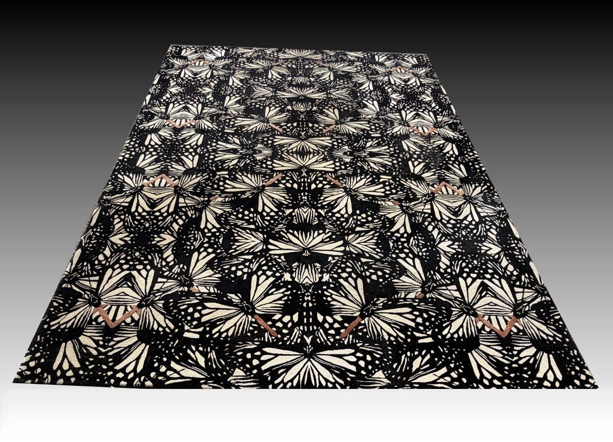 Large modern rug Roche Bobois: 3.94 x 2.73 metres