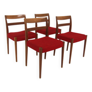 Set de 4 chaises en teck - nils