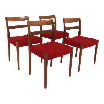 Set of 4 teak chairs "Garmi", Nils Jonsson, Troeds, Sweden, 1960