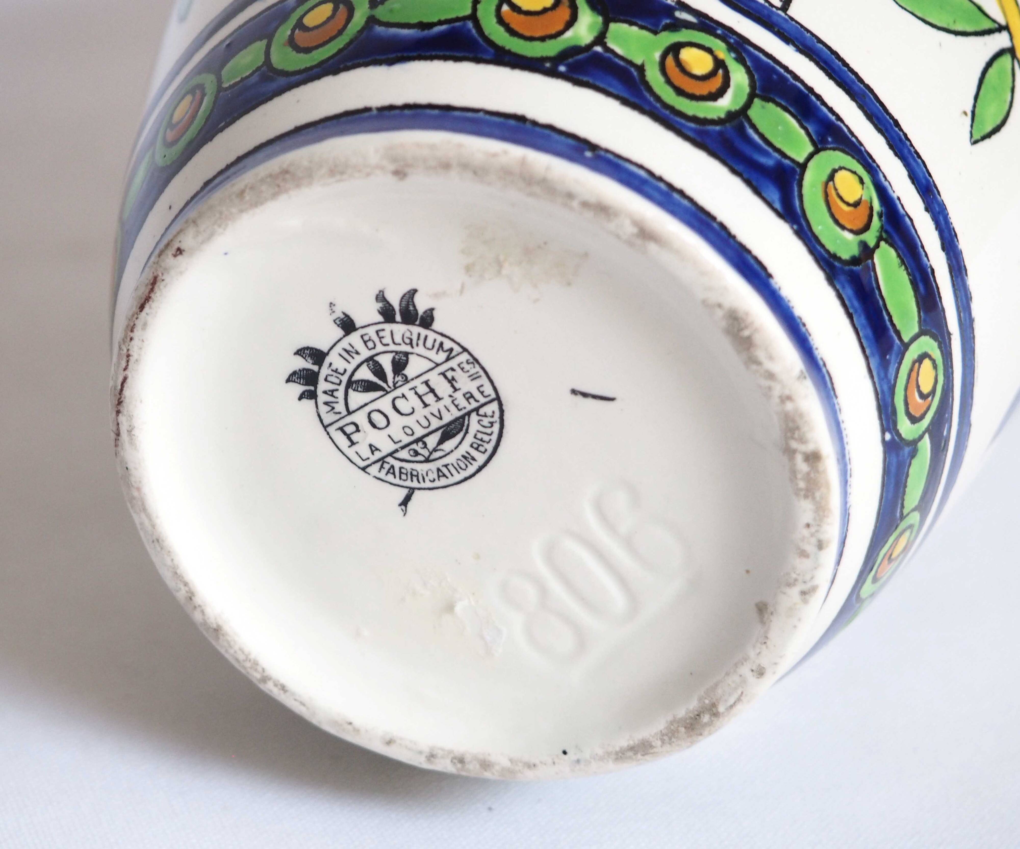 Bosh brothers art deco vase