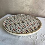 Gien earthenware round trivet