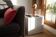 Cube-Table d'appoint-Table de chevet-Carreaux-Céramique-Blanc-Brillant