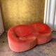 Pierre Paulin Pumpkin Sofa