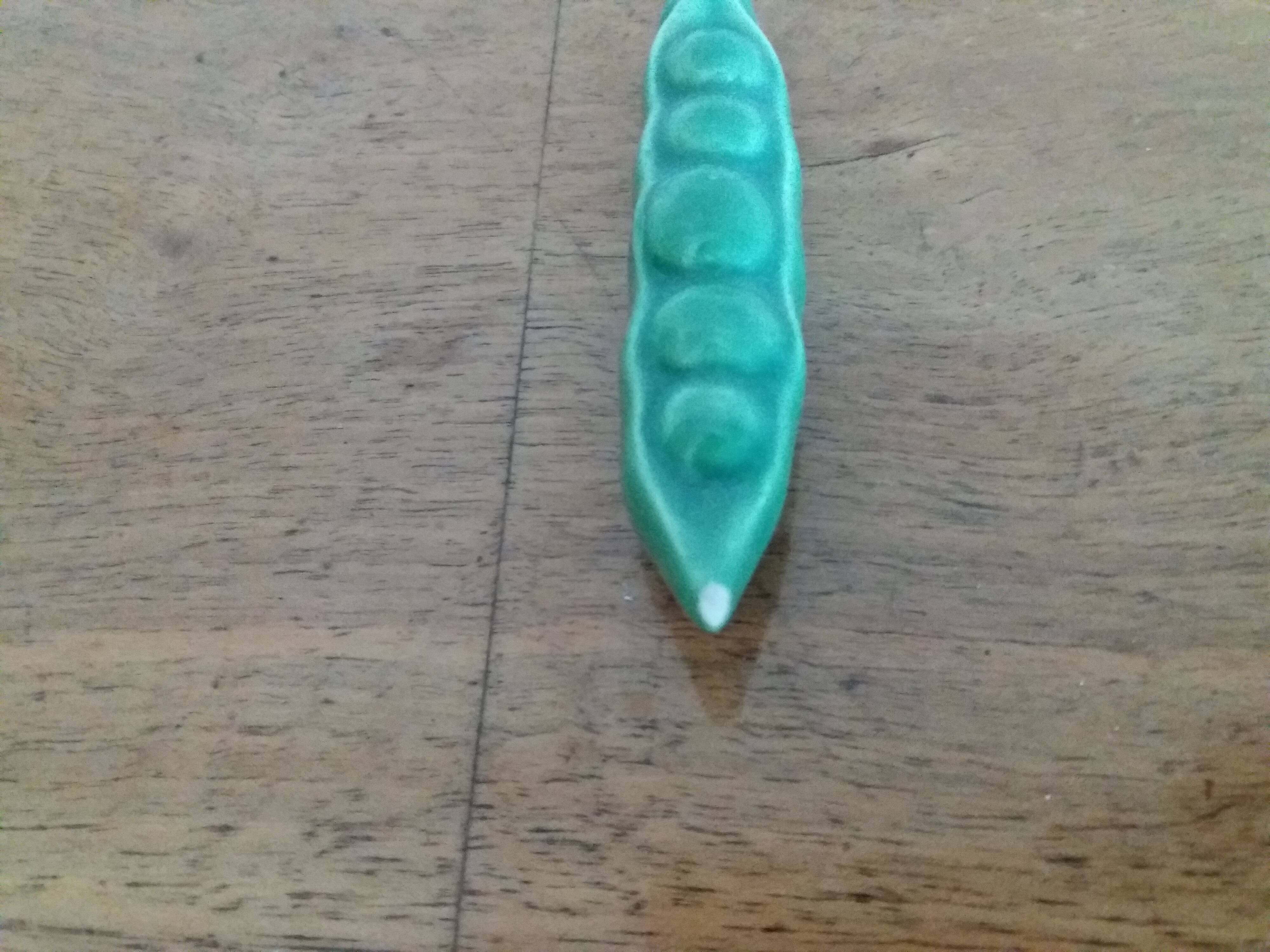 Set of six earthenware vegetable knife rests from Vallauris.