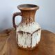 Vase brun-beige Scheurich 497-18, fat lava vintage, poterie d’art ouest-allemande (WGP)