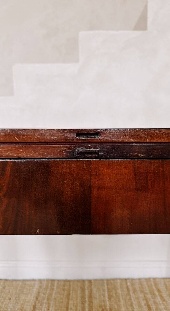 Table de jeu en acajou Louis Philippe