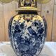 Delft lamp in blue and white earthenware - height 80 cm