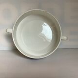 Ancien plat en faïence fleur bleue