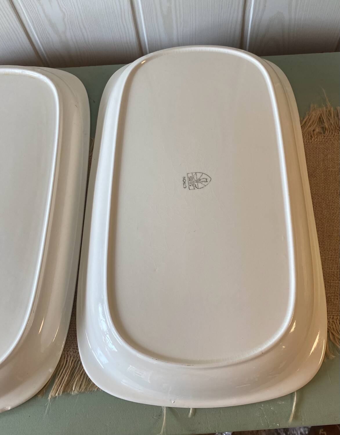 Grands plats vintage Salins 60s