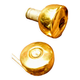 Brass door handles from the 60s