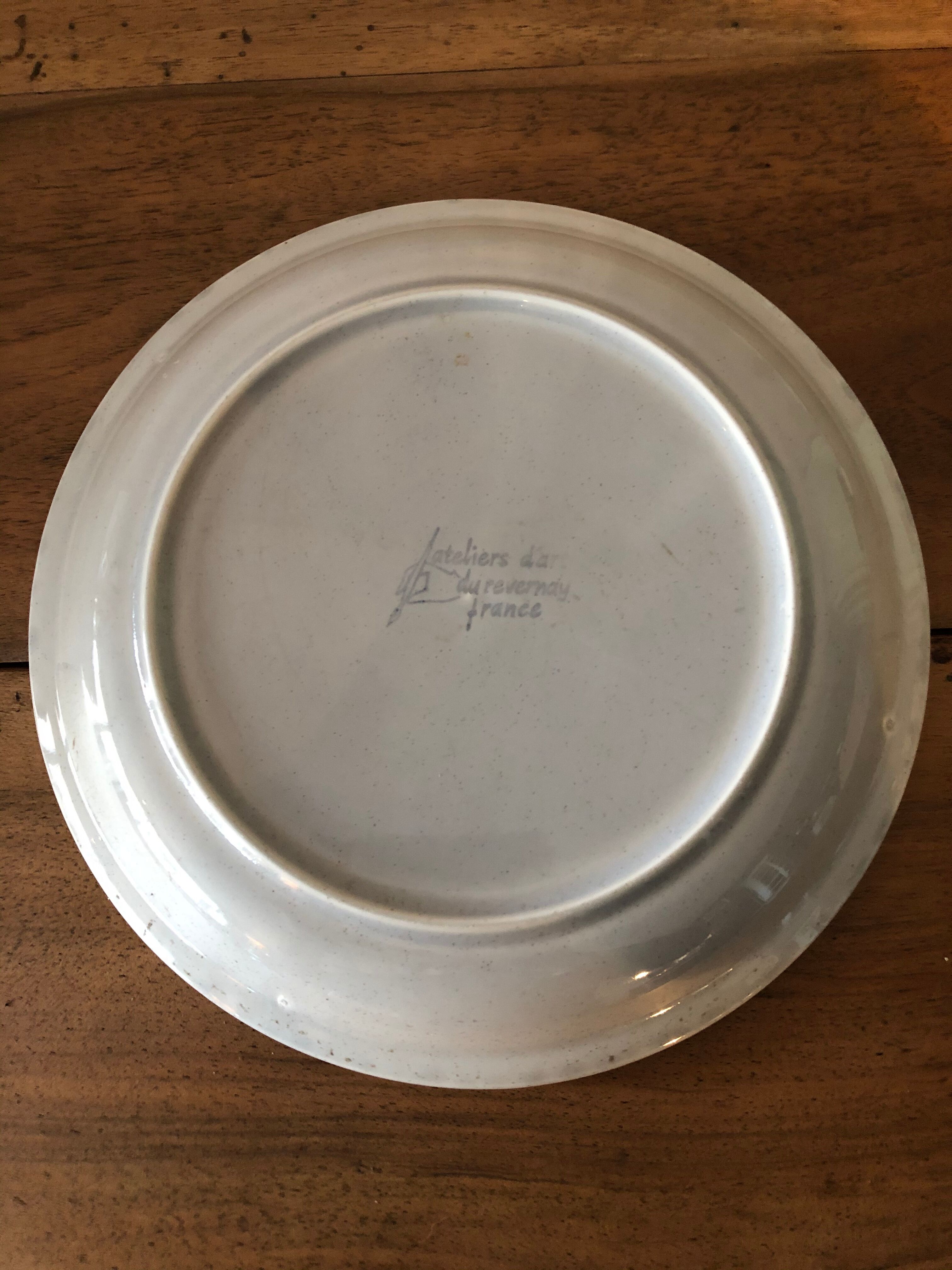 6 flat plates in vintage sandstone