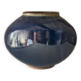 Vase en céramique bleu nuit