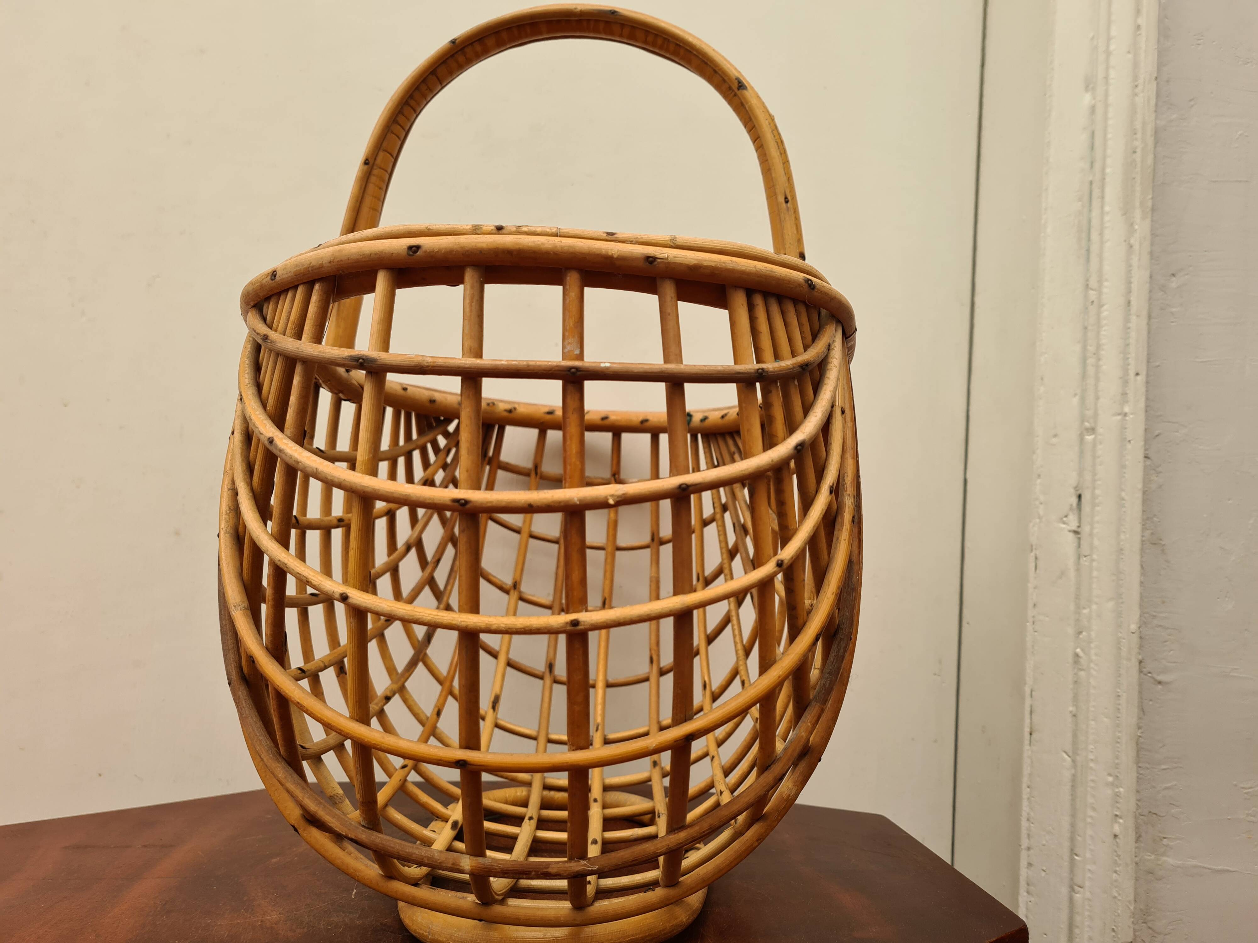 Old bamboo basket, south of France.