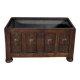 Large oak and zinc planter