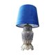 Old bedside lamp faience and brass