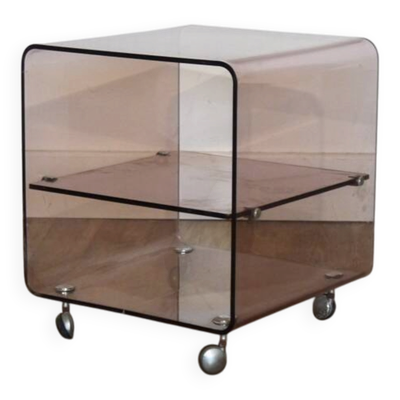 Table d'appoint en plexiglas de Michel Dumas