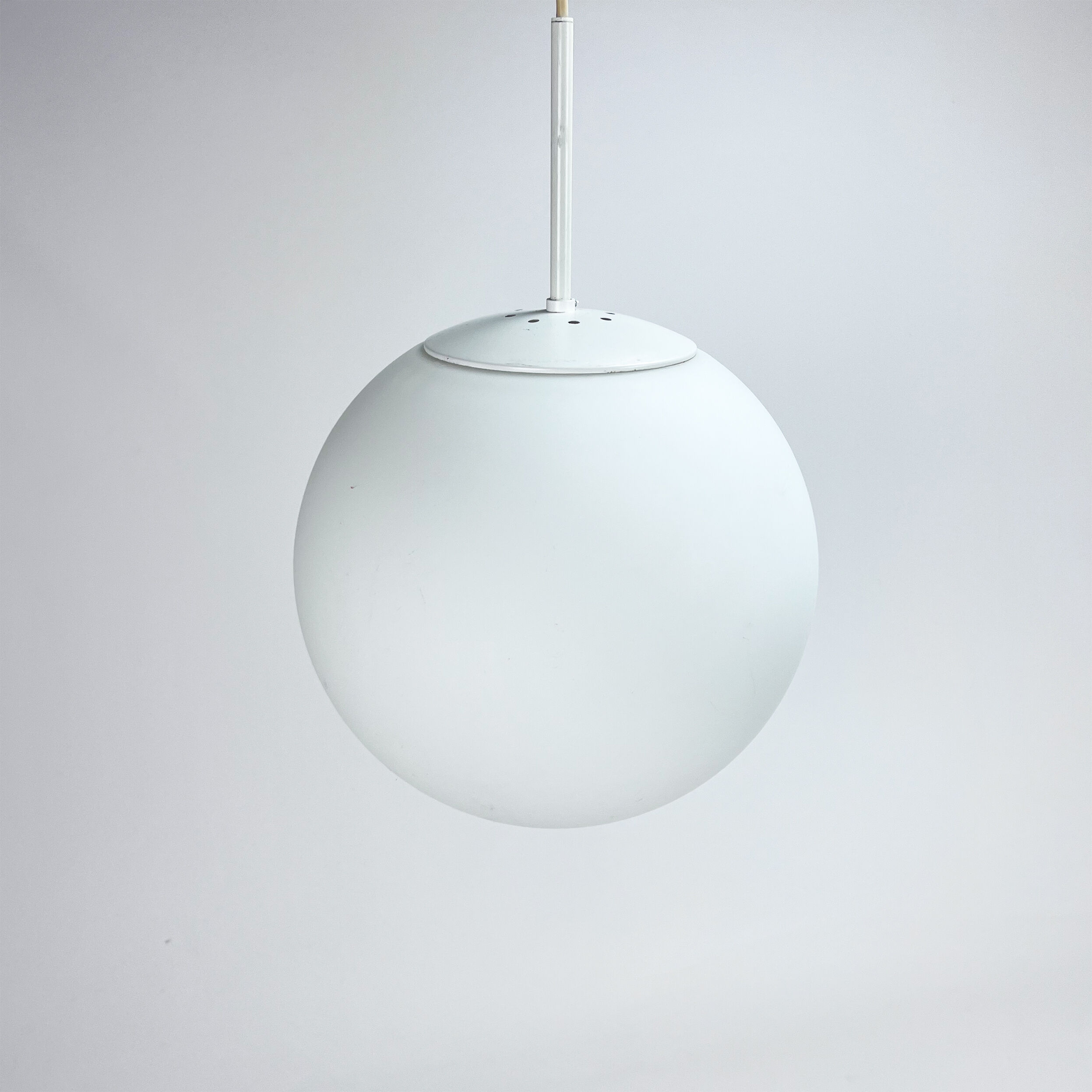 XXL Mid Century Hanging Bol Lamp by Glashutte Limburg, 1970s