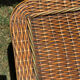 Woven rattan coffee table - 1970s