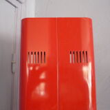 Gianfranco Frattini red laqué metal lamppost,  Relco editor