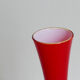 Vintage Soliflore vase in red opaline 70s