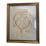 Numbered Jean Cocteau screen print