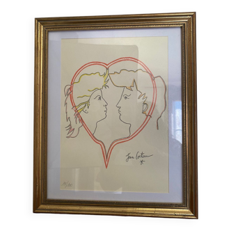 Numbered Jean Cocteau screen print