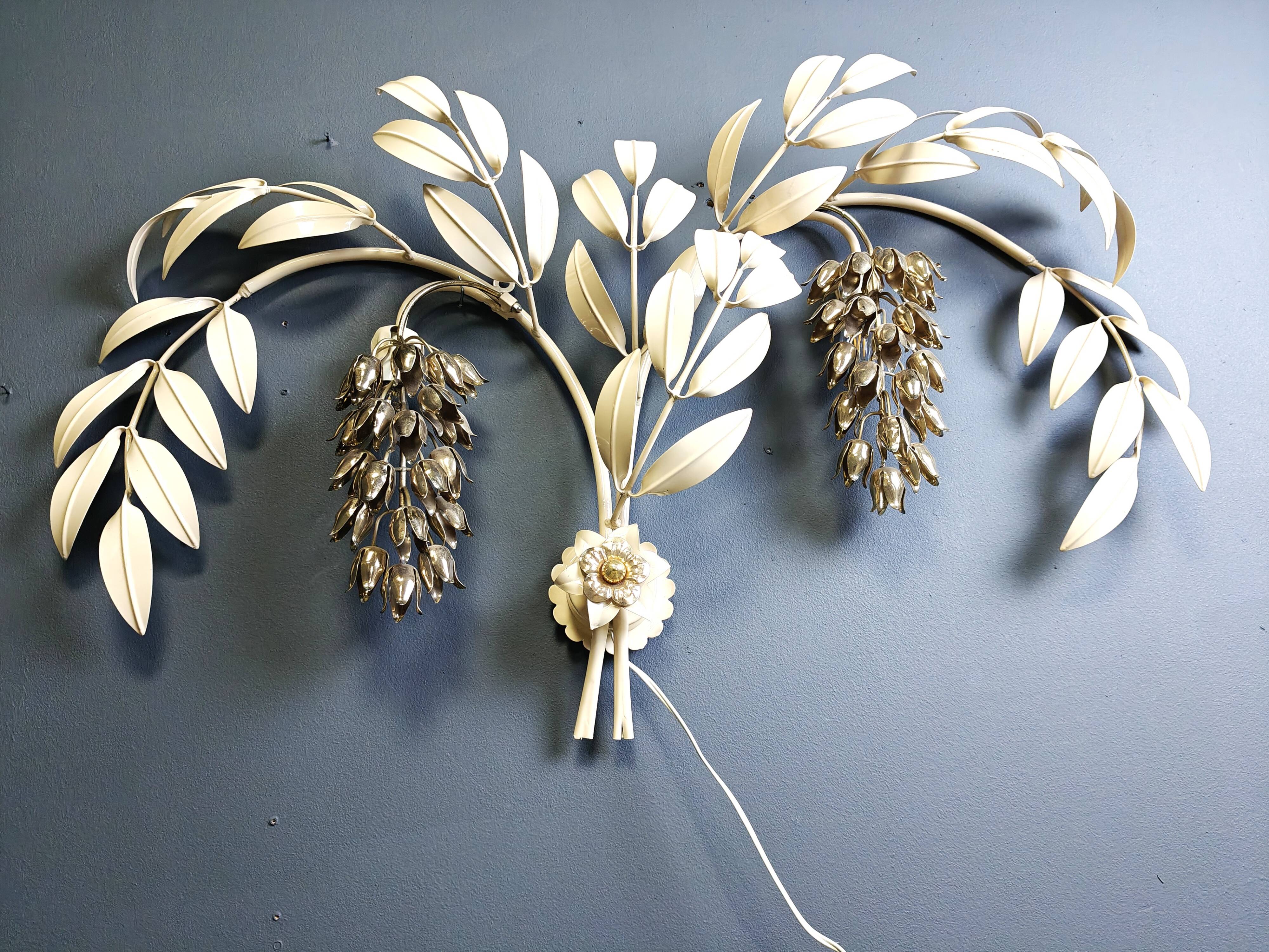 Vintage tulip wall lamp by Hans Kögl , 1970s