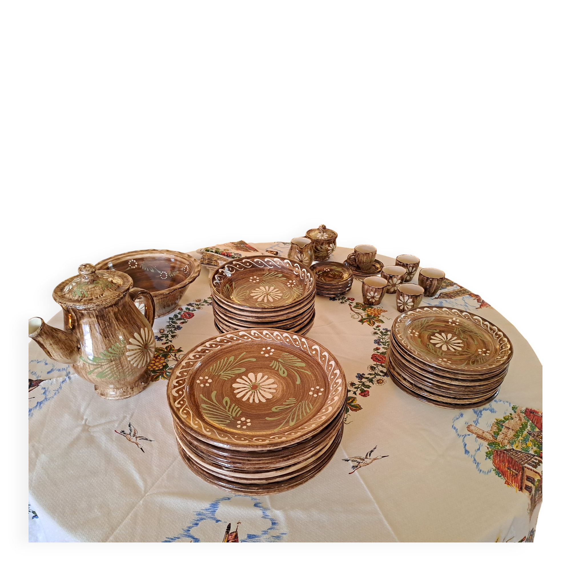 SERVICE DE TABLE "ALSACIEN" FAIT MAIN