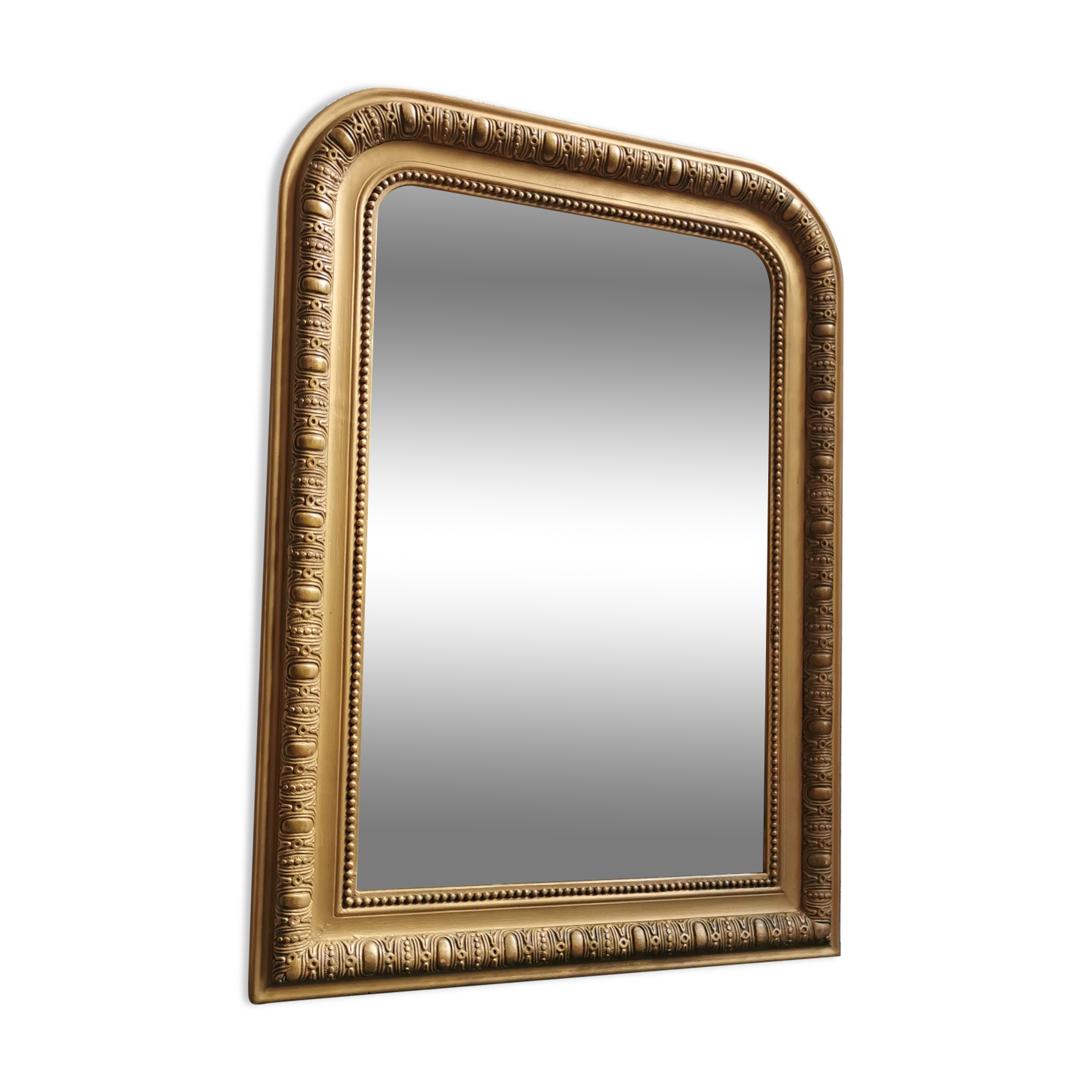 Mirror 90 x 66 cm Louis Philippe old gilded
