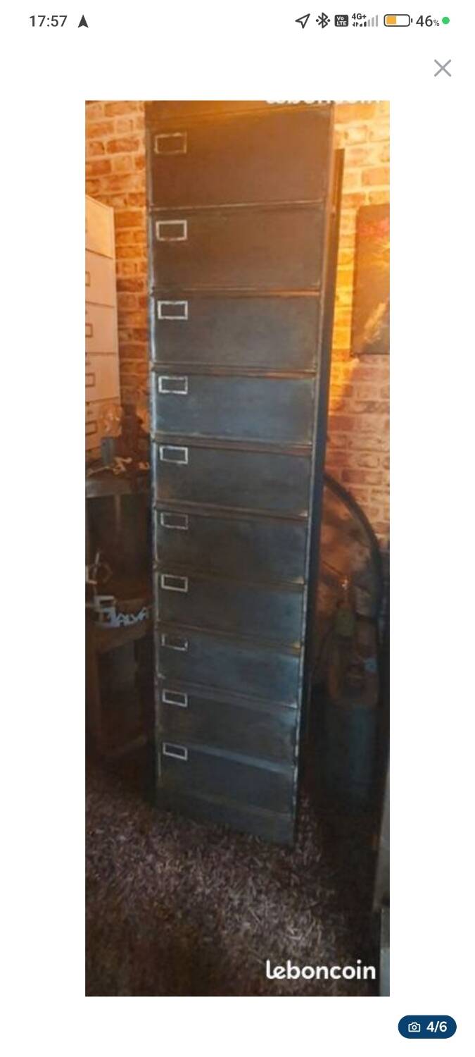 Metal drawer unit – Industrial style