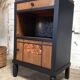 Art deco bedside marked black and wood