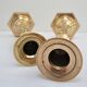 Pair of solid brass candle holders neo classic vintage style