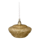 Vintag lampshade pendant light in yellow Clichy glass