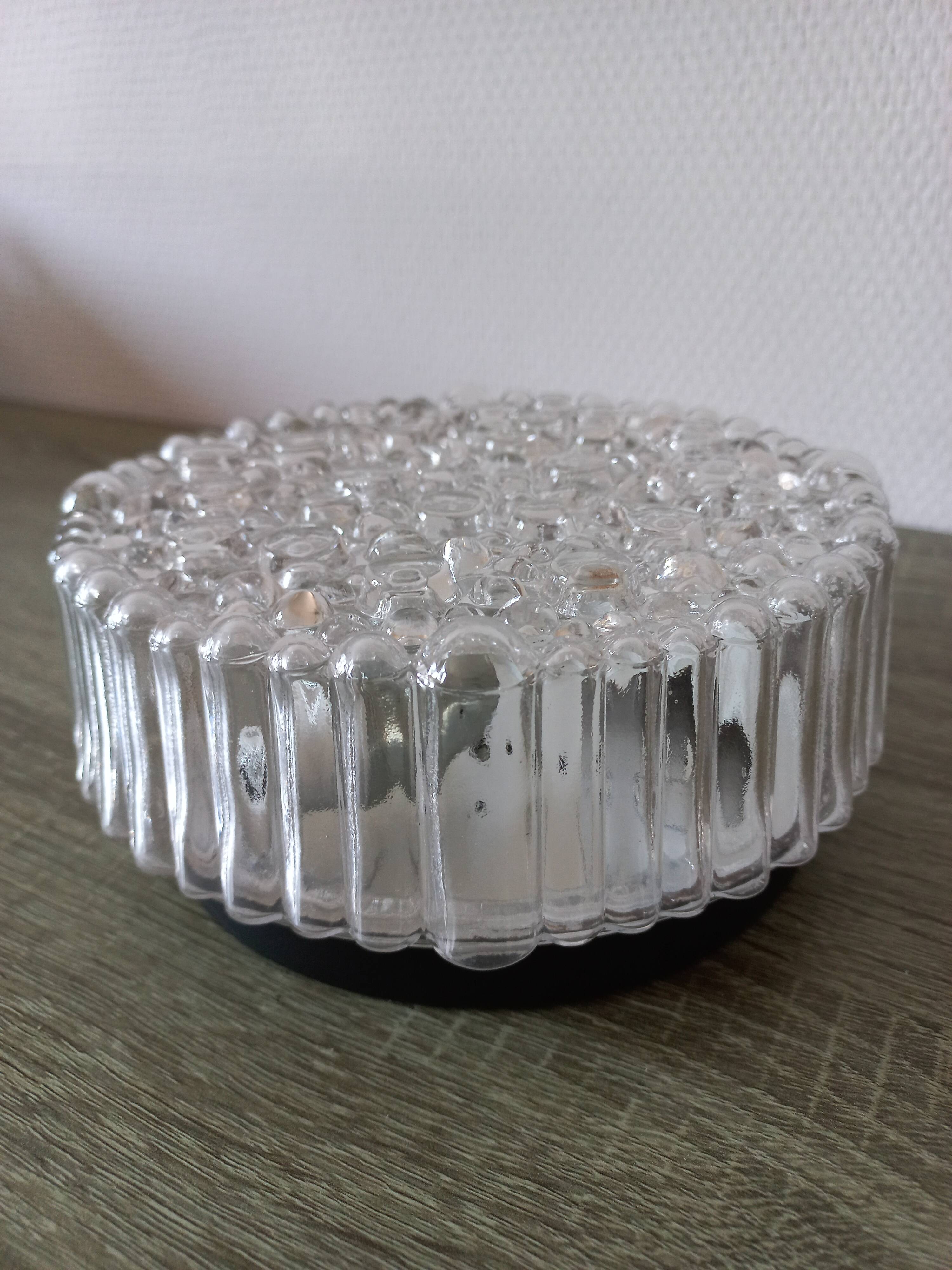 Vintage bubbled glass ceiling light