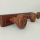 Rustic vintage wall coat rack