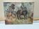 Impressionist oil painting of horses