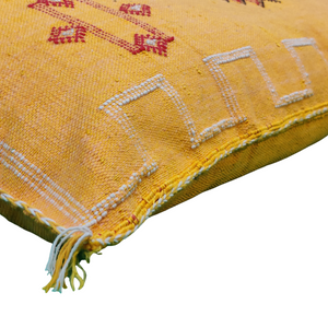 Berber cushion Yellow Sabra