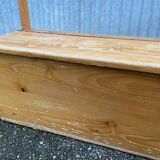 Vintage nursery school chest bench 1980s in pine