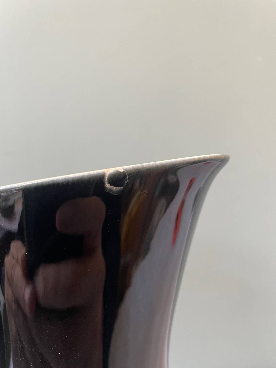 Villeroy & Boch black and yellow pitcher