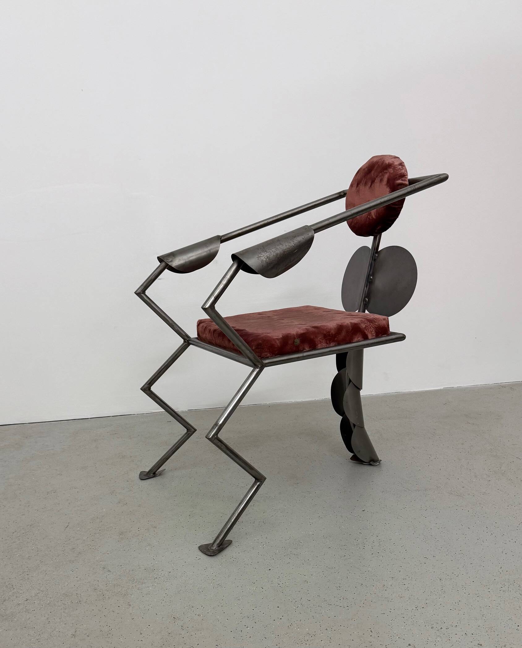 Metal Zoomorphic Brutalist Chair, Germany 1980s