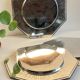 6 Vintage Silver-Plated Metal Plates and Dishes