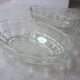 Pair of large old art deco glass ramekins