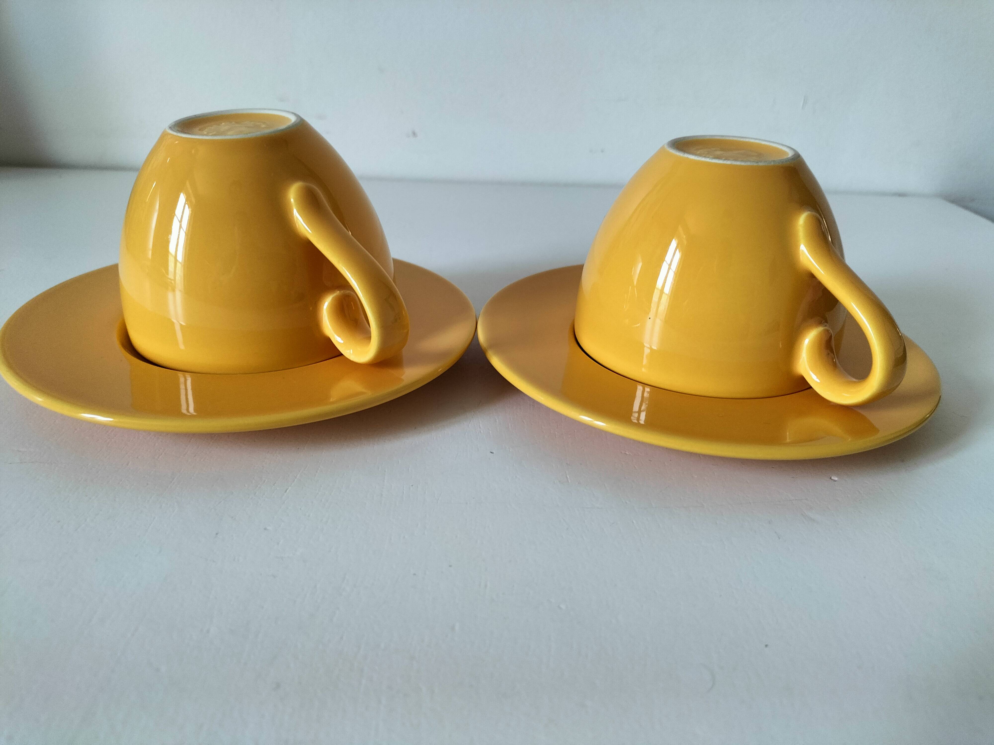 Duo of cups and saucers Pagnossin Treviso