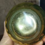 Vintage carafe in fluorine, signed 1930s–40s.