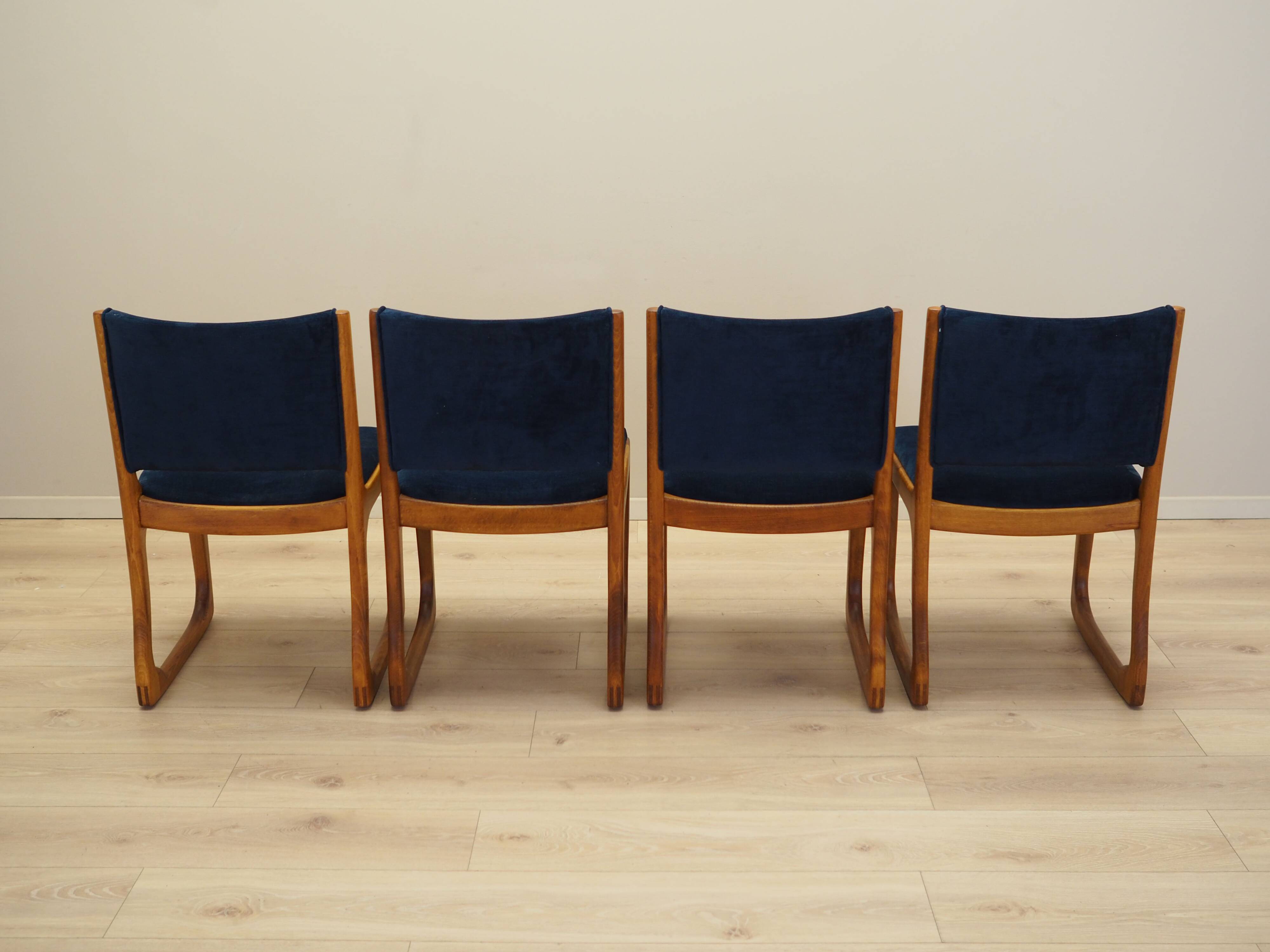Set of four beech chairs, Danish design, 1950s, designer: Holger Jacobsen,