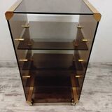 Vintage rolling shelf